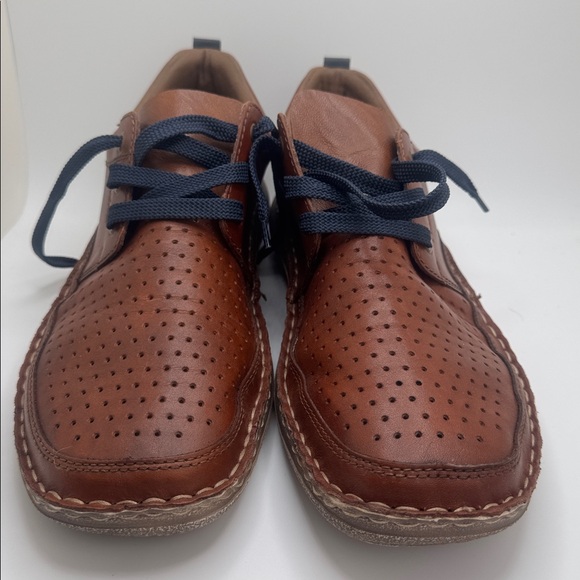 Rieker Men’s Brown Leather Lace-Up Comfort Shoes Wide Fit Perforated 43 US 10 - Picture 10 of 10